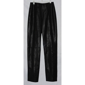 Vintage MCM Michael Hoban South Beach Black Leather High Waisted Pants Size 6